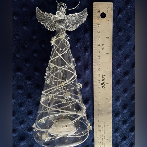 Christmas Decor - HolidayStuff Twinkle Glass LED Angel - New! - Picture 6 of 6